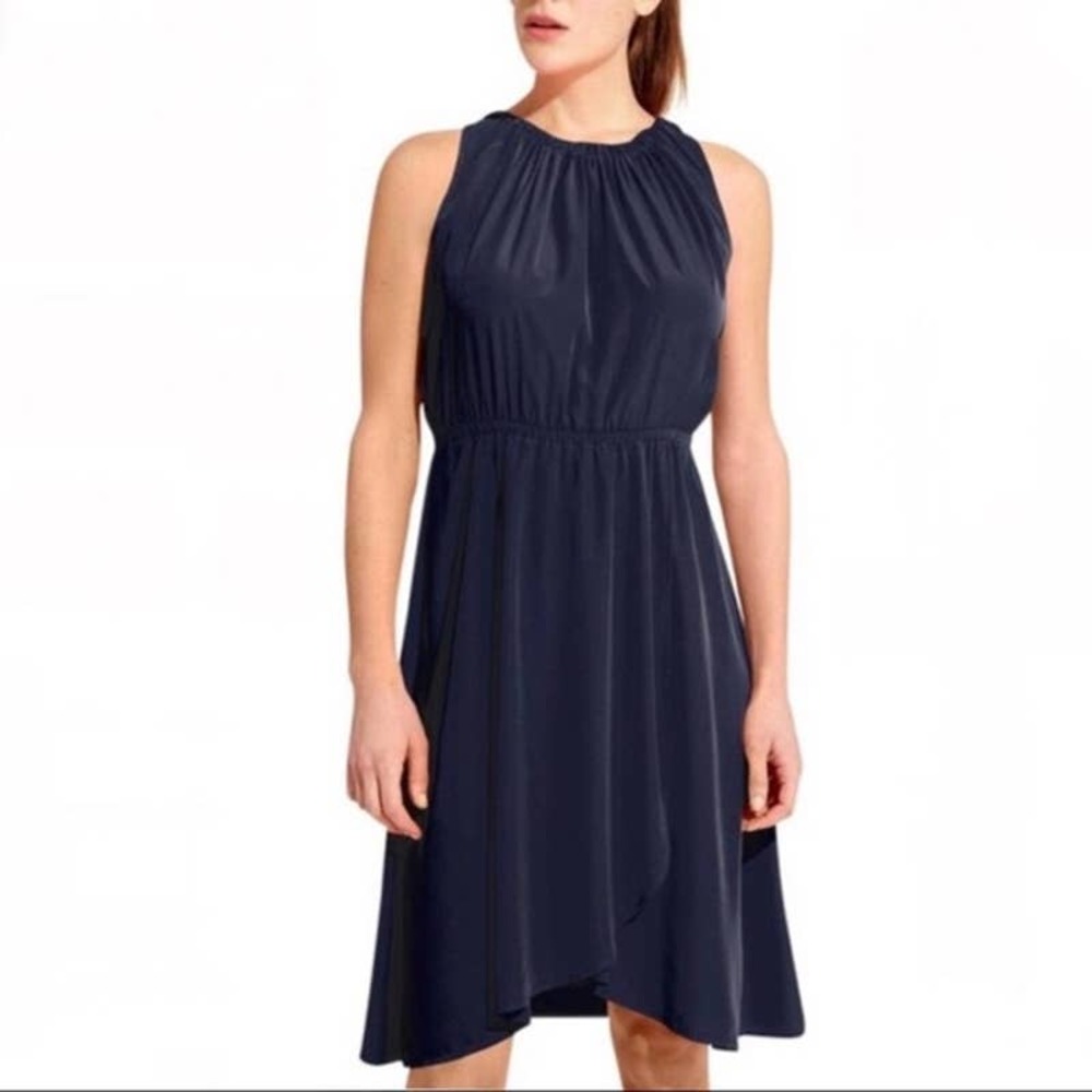 Athleta Martinique Faux Wrap Halter Dress